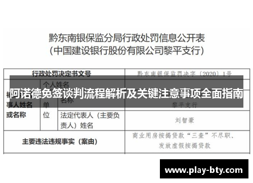 阿诺德免签谈判流程解析及关键注意事项全面指南 阿诺德免签谈判流程解析及关键注意事项全面指南